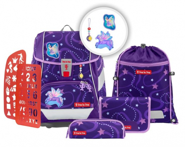 Step by Step Schulranzenset 2in1 Plus Pegasus Emily 6 tlg.